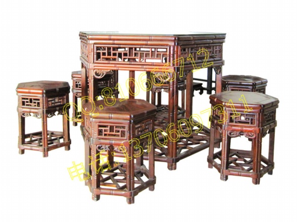 竹节六角桌